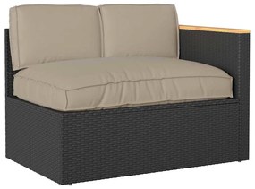Conjunto de Almofadas para Palete 3 pcs Cinzento-acastanhado