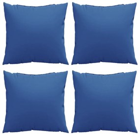 Almofadas de sofá 4 pcs 50x50 cm tecido azul