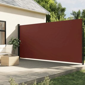 vidaXL Toldo lateral retrátil 220x600 cm castanho