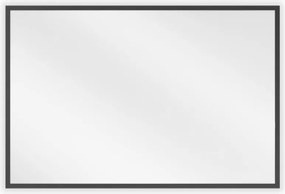Mexen Loft espelho de casa de banho retangular 60 x 40 cm, moldura preta - 9852-060-040-000-70