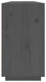 Aparador 100x40x75 cm madeira de pinho maciça cinza
