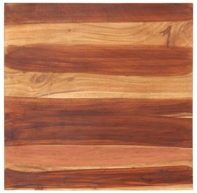 vidaXL Tampo de mesa madeira de acácia maciça 25-27 mm 70x70 cm