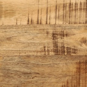 Mesa de centro 80x51x40 cm madeira de mangueira áspera maciça