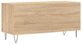 Armário p/ discos 100x38x48cm derivados madeira carvalho sonoma