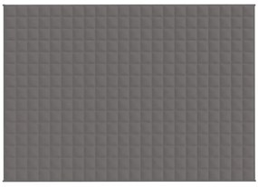 Manta pesada 11 kg 155x220 cm tecido cinza