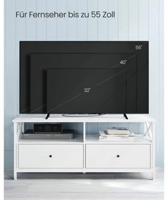 Móvel de TV 120 x 40 x 50 cm Branco