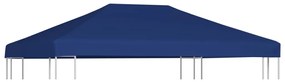 vidaXL Cobertura gazebo c/ 2 camadas 310 g/m² 4x3 m azul