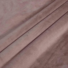 Cortina blackout c/ argolas metal 290x245cm veludo rosa antigo