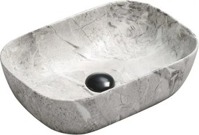 Mexen Rita lavatório de bancada 45 x 32 cm, pedra cinza - 21084598