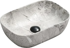 Mexen Rita lavatório de bancada 45 x 32 cm, pedra cinza - 21084598