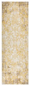 vidaXL Tapete de exterior tecelagem lisa 80x250 cm amarelo