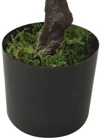 Bonsai pinus artificial com vaso 60 cm verde