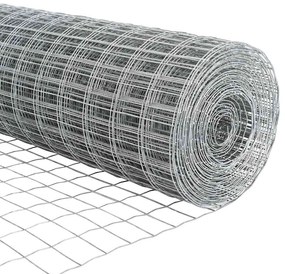 Cerca Euro com 7 postes flangeados, 1,5 x 10m em aço galvanizado