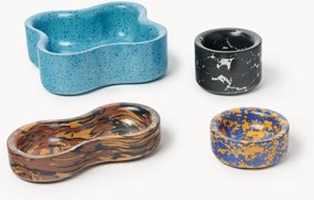 Taças decorativas em mármore sintético Elara, conjunto de 4