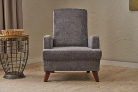 Cadeira de Orelhas Kana – Cinzento – 76x91x87 cm
