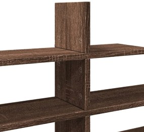 Estante parede 124,5x18x60,5cm deriv. madeira carvalho castanho
