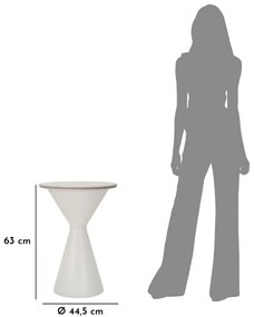 MESA DE CENTRO Ø 44,5x63 CM BRANCA