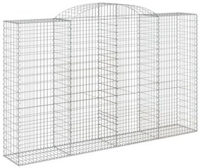 Cestos gabião arqueados 2pcs 300x50x180/200cm ferro galvanizado