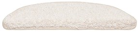 Tapetes de escada 20 pcs 56x17x3 cm branco