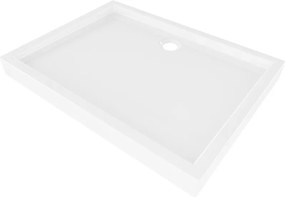 Mexen Flow+ base de duche retangular 90 x 80 cm, branco brilhante - 46R108090H