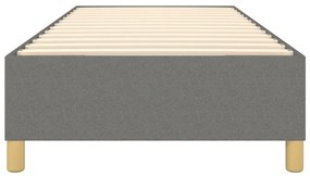 Estrutura de cama sem colchão 80x200 cm tecido cinzento-escuro
