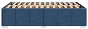 Estrutura de cama sem colchão 120x200 cm tecido azul