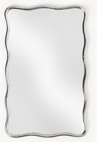 Espelho de parede com moldura ondulada em metal Reggie