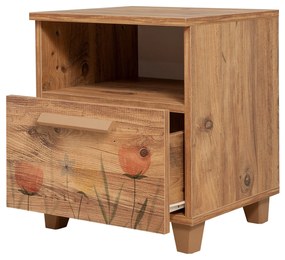 Mesa de Cabeceira Leva Alfa – Pinho Atlântico – 45x52x40 cm