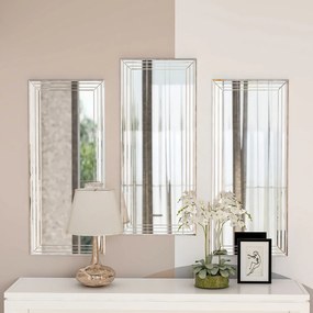 Conjunto de Espelhos Decorativos Mini Neom – Transparente – 30 cm x 70