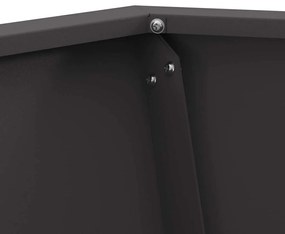 Fogueira Hexagonal vidaXL Preta 50x50x40 cm em Aço