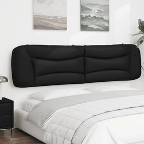 Almofadão de cabeceira 200 cm couro artificial preto