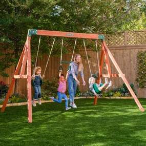 Baloiço infantil para crianças jardim exterior madeira Aviator