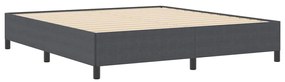 Estrutura de Cama vidaXL Cinza Escuro 180x200 cm Tecido Corduroy