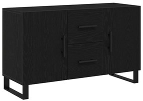 Sideboard vidaXL Preto Carvalho 100x36x60 cm Madeira de Engenharia