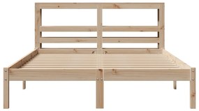 Cama sem colchão 120x200 cm madeira de pinho maciça