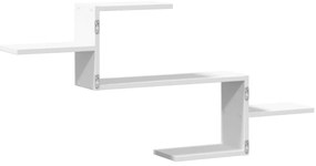 Prateleira de parede 104x15x49 cm derivados de madeira branco