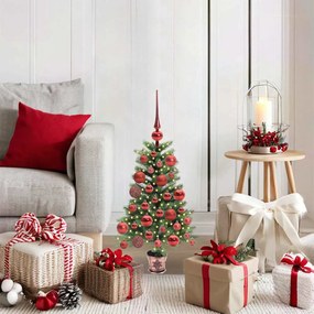 vidaXL Árvore de Natal com 150 LEDs com suporte Verde 65 cm PE