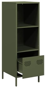 Móvel alto 35x39x103,5 cm aço verde azeitona
