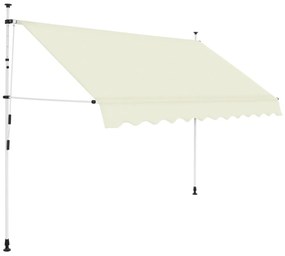 Toldo Retrátil Manual de 250 cm - Creme