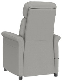 Cadeira de Massagem vidaXL Cinza Claro em Tecido Microfibra