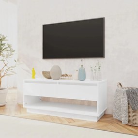 Móvel de TV 102x41x44 cm aglomerado branco brilhante