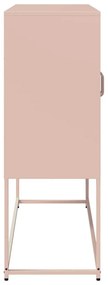 Aparador 100,5x39x107 cm aço laminado a frio rosa