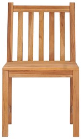 5 pcs conjunto de jantar p/ jardim madeira de teca maciça