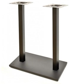 Pernas de Mesa Bar, Restaurante, Café, Esplanada Conjunto de 2 Bases de mesa BEVERLY, alta, retangular, preta, base de 70 x 40 cms, altura 110 cms