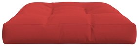 Almofadão para sofá de paletes 120x80x12 cm tecido vermelho