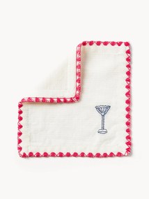 Guardanapos de tecido artesanais Zigzag, conjunto de 4