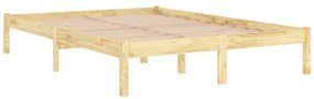 Estrutura de cama 140x200 cm pinho maciço