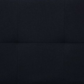 Sofá Cama Vivian - Cor Preto - Em Tecido, Estrutura em Madeira e Espes