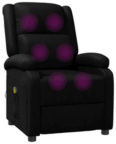 Poltrona de massagens couro artificial preto