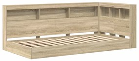 Cama Estante Carvalho Sonoma 75 x 190 cm em Madeira Projetada